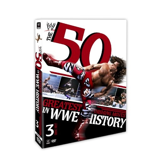 WWE The 50 Greatest Finishing Moves in WWE History Bluray Disc Title